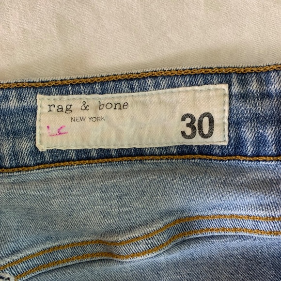 Rag & Bone Nina High-Rise Skinny Jeans – Light Wash, Size 30 - Picture 5 of 11